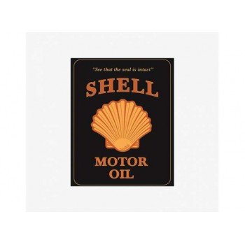 Tac Signs - Plăcuță metalică decorativă [30x38.5cm] - Shell Motor Oil